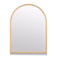 thumbnail image 1 of Bouclair Brown Arched Mirror 18 X 24 in (45.7 X 61 cm), 1 of 3