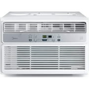 MIDEA EasyCool Window Air Conditioner - Cooling, Dehumidifier, Fan with remote control - 8,000 BTU, Rooms up to 350 Sq. Ft. (Factory Refurbished)