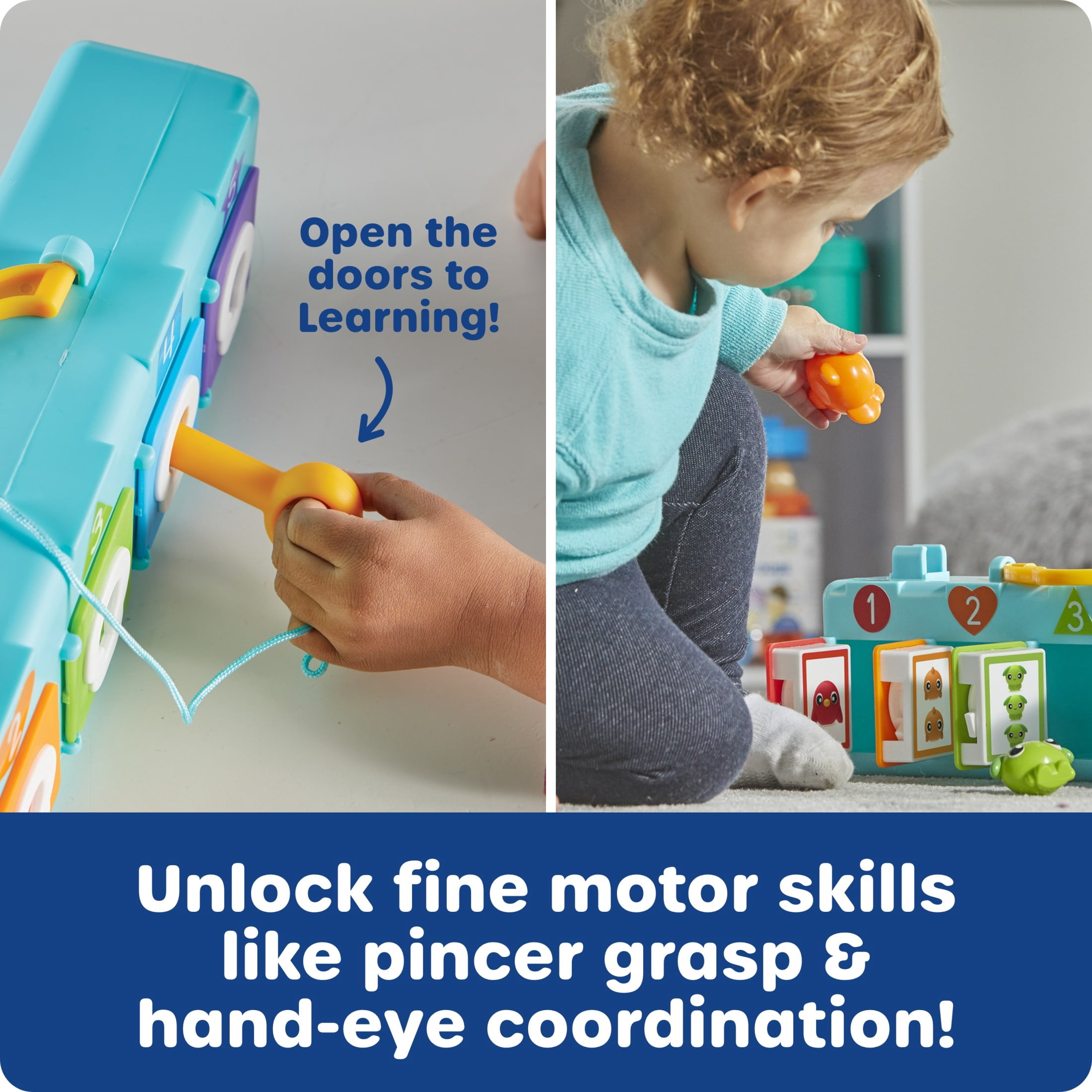 Learning Resources Lock & Key Clubhouse, Toddler Combination Lock , Ages 18  Months +