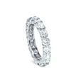 thumbnail image 3 of 3 ct Round Diamond Eternity Wedding Ring 14K White Gold Womens Stackable Band, 3 of 4