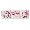 thumbnail image 2 of Furnster Peony Wall Art Flower Canvas Prints Vibrant Hibiscus Flower Pictures Wall Decor, Modern Botanical Painting for Living Room, Bedroom, Bathroom, 12x12 Inch (Set of 3) Ready to Hang, 2 of 9