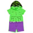 thumbnail image 1 of Mameluco de cosplay Marvel Avengers Hulk para niños pequeños, 3T, 1 of 6