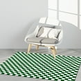 thumbnail image 4 of Joernso Floor Mat Retro Comfortable Rectangle Checkerboard Pattern Bedside Carpet for Bedroom, 4 of 8