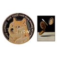 thumbnail image 1 of de criptomonedas de aleación de zinc platearon el coleccionable de monedas Doge Estilo 3 CUTICAT Dogecoin Conmemorativo, 1 of 8