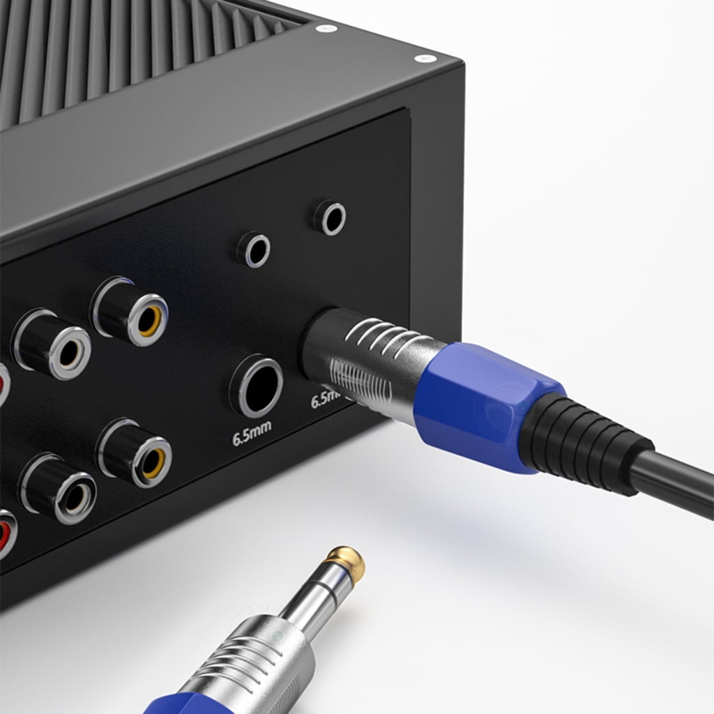 1/4 to 1/4 Sound Cable Guitar Cable Instrument Cable 6.35mm to 6.35mm TRS Balanced Patches Speakers Cable for Electric