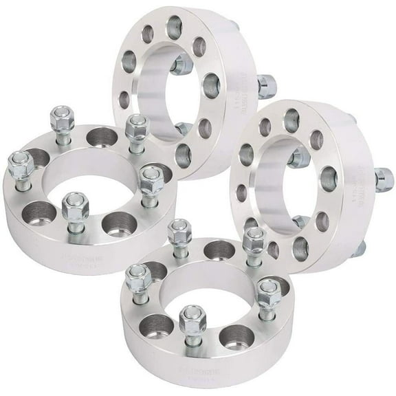 CWA 5x135 to 5x5.5 Wheel Adapters 1.5" Inch Compatible with Dodge Ram Wheels On Compatible with Ford F-150 14x2 Grade 12.9 Studs Set of 4