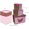 thumbnail image 5 of Bacati - Butterflies Girls Nursery Kids Storage Items, Pink/Chocolate, 5 of 5
