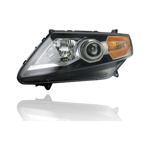 Headlight Assembly - Cooling Direct Fit/For HO2502154 14-17 Honda Odyssey - Left Hand - Driver, Halogen, Black Bezel, NSF