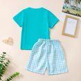 thumbnail image 6 of Boy Baby Clothes Boys 2PCS Shorts Set Kids Summer Cotton Round Neck Print Short Sleeved Basketball 3 6 12 18 24 Months 3T Tops T-Shirt+Pants T Shirt Pullover 2-Piece, 6 of 9