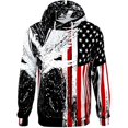 thumbnail image 2 of Sudadera con capucha con estampado de camuflaje militar con bandera de EE. UU., ropa para hombre, estampado de veterano del ejército en 3D, novedad en sudaderas con capucha para mujer, moda Harajuku y, 2 of 5