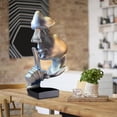 thumbnail image 3 of Silver Large Abstract Resin Figurine Home Office Decor, 3 of 7