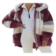 thumbnail image 1 of Sweat-shirts à Capuche en Peluche pour Femmes avec Poche, 1 of 6