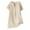 Beige, variant on JURANMO Womens Summer Tops Lightweight Cotton Linen T Shirts Casual Loose Button Up V Neck Shirt 2024 Solid Color Basic Blouse Tees Today's Deals Khaki L