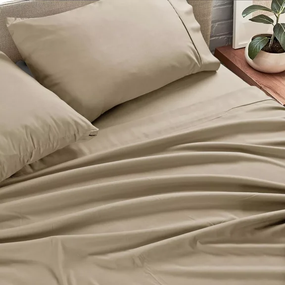 Huba Homes King Size Bed Sheets Egyptian Cotton Feel 1800 Count Set 4 Piece Bed Sheet Set Twin Rust