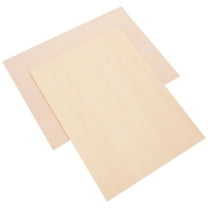 Homoyoyo Basswood Sheets 2 Pcs Unfinished Wood Craft Boards Beige Engravable for Projects and Woodworking