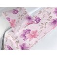 thumbnail image 3 of Floral Bed Runner Set, Pastel Colored Design Botanical Pattern of Soft Flowers Vintage Leaves, Decorative Bedding Scarf & a Pillow Sham for Hotels Homes, Twin, Pale Rose Purple Blush, by Ambesonne, 3 of 3