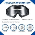 thumbnail image 3 of AHR GOG01 Motorcycle Goggles Bendable Dirt Bike Motocross ATV Riding Glasses, 3 of 9