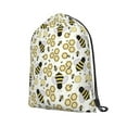 thumbnail image 2 of XMXT Waterproof Gym Bag, Cartoon Bees Fun Print Drawstring Backpack for Men, s, 2 of 8