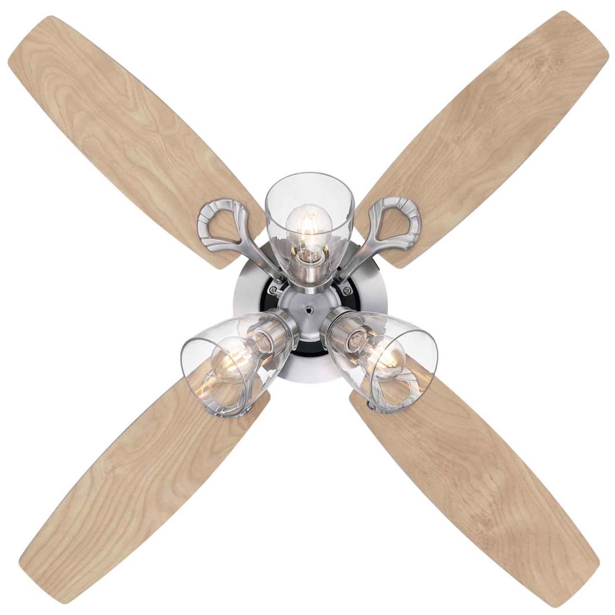 Westinghouse Crusader 42 in. Brushed Nickel White LED Indoor Ceiling Fan