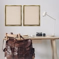 thumbnail image 3 of Stupell Industries Beige Minimal Scribbles Abstract Painting Gold Floater Framed Canvas Art Print Wall Art, 25 x 31, Set of 2, 3 of 10