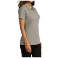 thumbnail image 4 of Womens Short Sleeve Easy Care SuperPro React Polo Shirt Gusty Grey S, 4 of 5