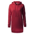 thumbnail image 3 of MixMatchy Women's Casual Oversized Long Sleeve Fleece Hoodie Sweatshirts Loose Hooded Pullover Tunic (S~3X), 3 of 6