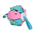 thumbnail image 1 of Interactive Outdoor Fly Ball Flying Saucer Ball Interesting Dog Soccer Toy with Straps Pink Blue, 1 of 5