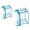 Blue, variant on Lynono Co.,Ltd 2 Pack Thick PVC Clear Storage Boxes Big and Medium Size for Clothes Seasonal Items