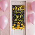 thumbnail image 7 of Glamorous Gold Glittery 50th Birthday Banner Background Backdrop Party Supplies Photography Props Happy Birthday Decors Birthday Party Celebration Decorations, 7 of 7
