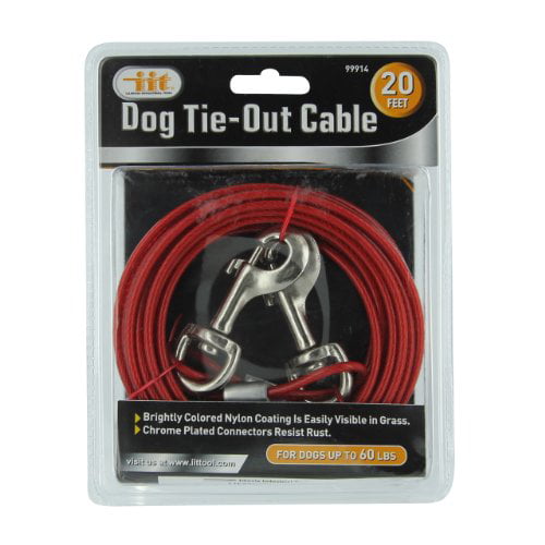 iit 99914 Dog Tie-Out Cable 20 Feet 