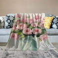 thumbnail image 2 of Chilfamy Roses Print Throw Blanket for Bed Sofa Living Room Decor All Seasons Exquisite Gifts 60x80in, 2 of 6