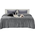 thumbnail image 1 of Funda impermeable para cama Bedsure color gris ceniza 208 x 305 cm, 1 of 8