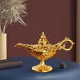 thumbnail image 4 of Lámpara Estatua Lámpara Mito Lámpara de los Deseos Olla Lámpara de Aceite de Mesa Clásica Artesanía Árabe para Dorado, 4 of 8