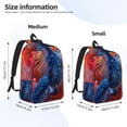 thumbnail image 3 of Yiaed Vibrant Hummingbird Watercolor Art Print Backpack, Premium Laptop Backpack, Travel Backpack for Women, Lightweight Backpacks, Comfortable Back Pack-Small, 3 of 7