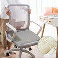 thumbnail image 6 of Hxlamzoo Square Chair Pads Indoor Seat Cushions Pillows, Thick Soft Seat Cushion for Kitchen Dining Office Chair, Solid Color, Waterproof, 6 of 8