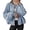 Blue, variant on Womens Oversized Cardigans Button Up Long Lantern Sleeve Chunky Knit Casual Soft Fall Sweater Coats
