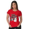 thumbnail image 3 of Old School Retro Video Gamer Nerd Womens Fitted Plus Size Graphic Tee Brisco Brands 2X, 3 of 5