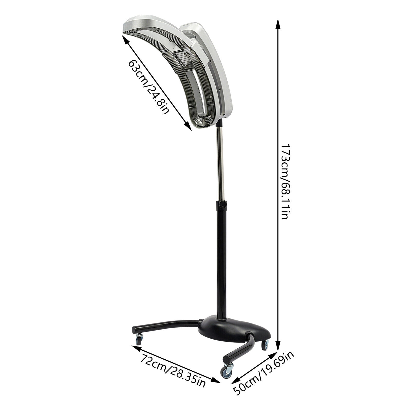 DENEST Adjustable 950W Vertical Cold Standing Hair Dryer for Professional Styling