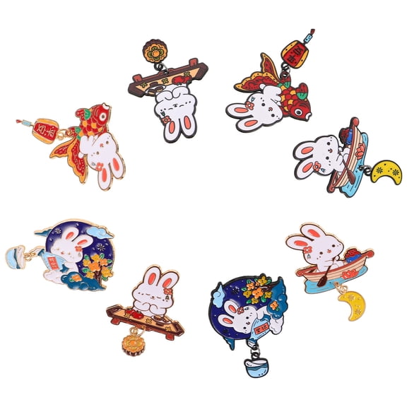 Homoyoyo Cute Animal Brooch Pin Multicolor Bunny Design for Jackets, Shawls, Bags, and Accessories