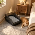 thumbnail image 2 of Semi-Enclosed High-Walled Cat Litter Box with Scoop (Anti-Scatter Design), 2 of 4