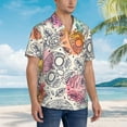 thumbnail image 5 of Balery Men'S Summer Hawaiian Shirts Short-Sleeve Design Name Printed Casual Shirts - Size Name, 5 of 9