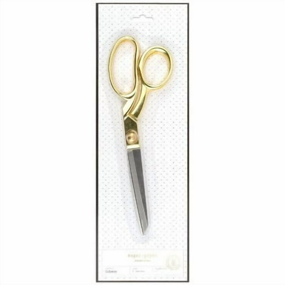 8" Scissors Gold - Metal Office & Desk Supplies, Non-Powered Tools, 0.375 lbs