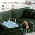 thumbnail image 6 of Homefun Chenille Sectional Sofa Comfy Large Size Loveseat Modern 5-Seat Couch Deep Seat Sofa Set for Living Room,Green, 6 of 9