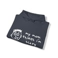 thumbnail image 4 of My Mom Thinks I'm Scary Funny Halloween Graphic Hoodie Sweatshirt, Sizes S-5XL, 4 of 9