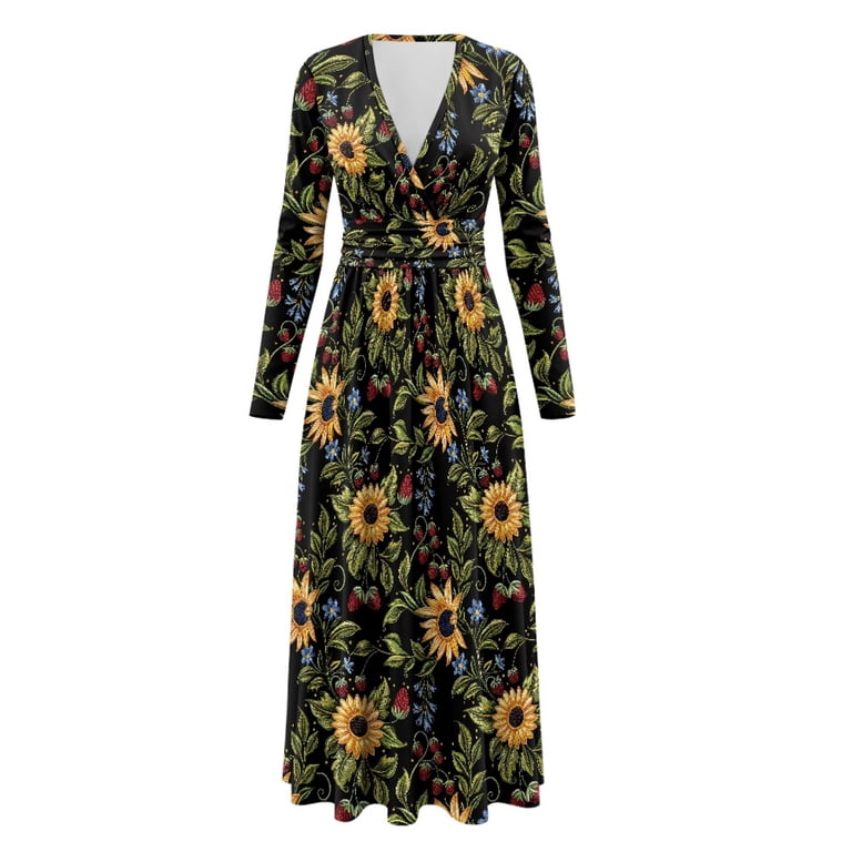 free people sunflower maxi dress Golden Hour Maxi