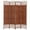 Red Orange, variant on THY COLLECTIBLES Decorative Freestanding Woven Bamboo 4 Panels Hinged Privacy Panel Screen Portable Folding Room Divider (Darkmocha) (Grey)