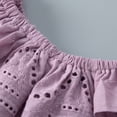 thumbnail image 3 of Ketyyh-chn99 Girl Sets Girl Outfits Ruffle Romper Shorts Pants Set Spring Baby Clothes for Girls Purple,3 Months, 3 of 5
