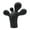 Black Small, variant on Baoblaze Foot Abstract Sculpture Creative Desktop Ornament for Desk Shelf Living Room Black Small