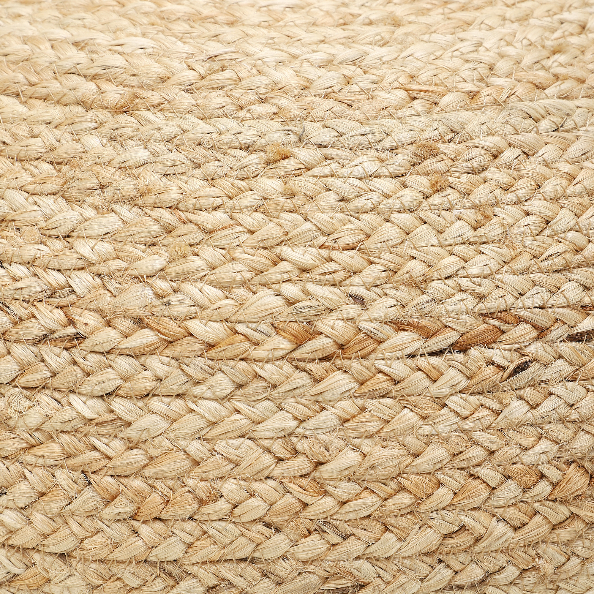 Redearth Jute Circular Pouf Ottoman, Natural photo 7