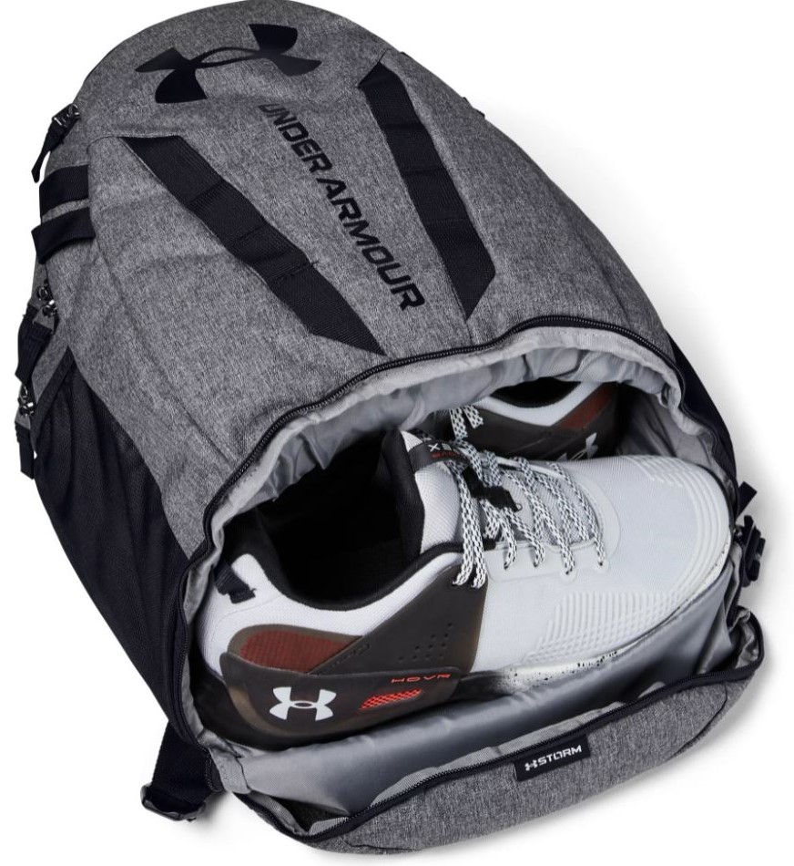 Under Armour 1361176 Under Armour Hustle 5.0 Backpack Rucksack Bag School College Travel Gym Grey - image 3 of 3